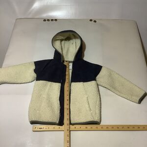Child's Fleece Hoodie Size 3T Navy Blue Water Repellant Hood